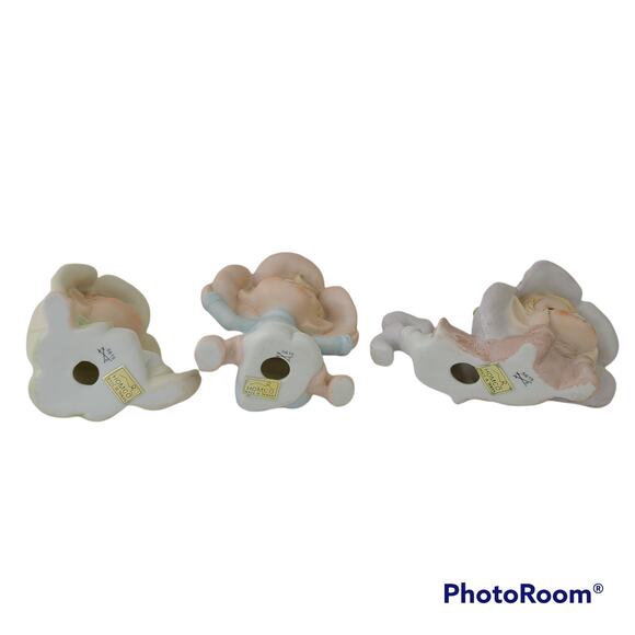 Vintage flower pixies elves lot of 3 Homco - Picture 4 of 4